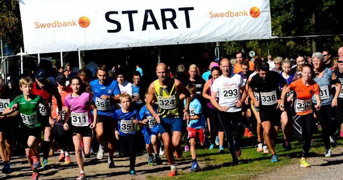 Starten av Lergöksloppet i Kronoskogen